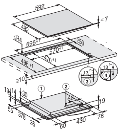 Индукционная варочная панель Miele KM 7404 FX