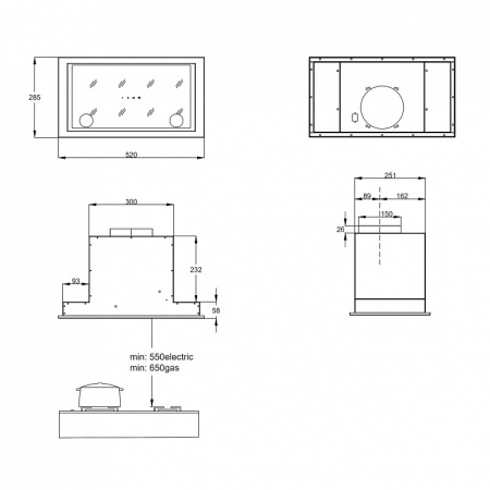 Вытяжка Korting KHI 6777 GN