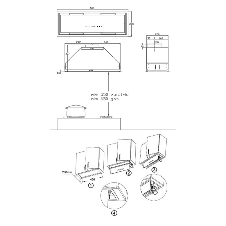Вытяжка Korting KHI 6997 GB