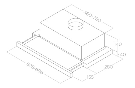 Вытяжка Elica ELITE 14 LUX GRIX/A/50
