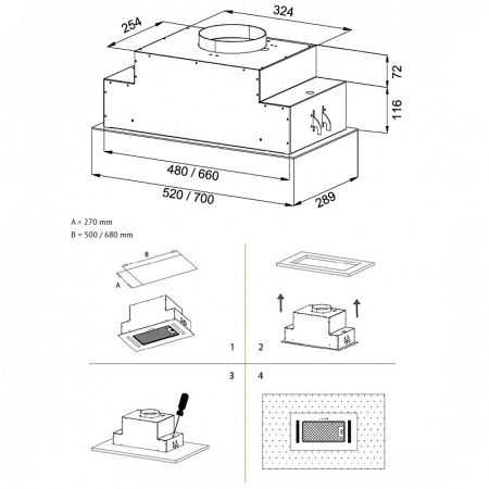 Вытяжка Korting KHI 9765 GN