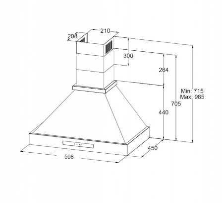 Вытяжка Korting KHC 6809 N