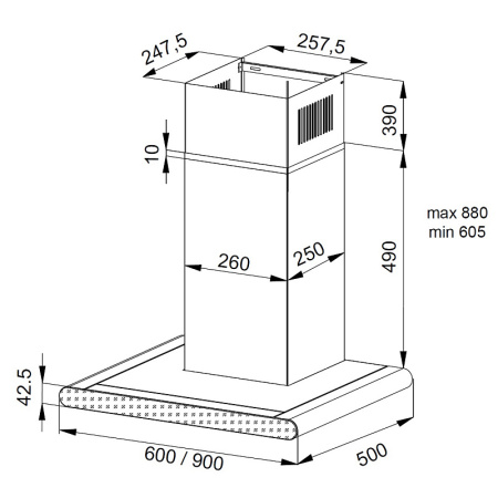 Вытяжка Korting KHC 6958 XGN