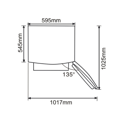 Холодильная камера Korting KNF 1886 W