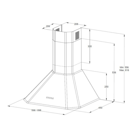 Вытяжка Korting KHC 9839 RB