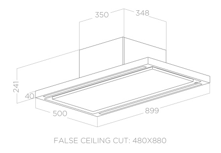 Вытяжка Elica CLOUD SEVEN IX/F/90