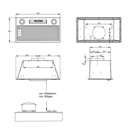 Вытяжка Korting KHI 6755 N