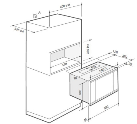 Микроволновая печь De Dietrich DME7121A