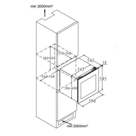 Винный шкаф Korting KFW 604 DB GXN
