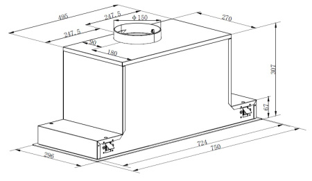 Вытяжка Graude LB 75.1 W