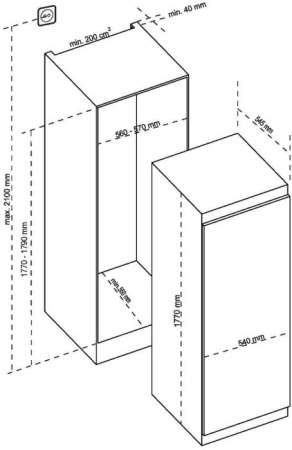 Морозильная камера De Dietrich DFU1781FN