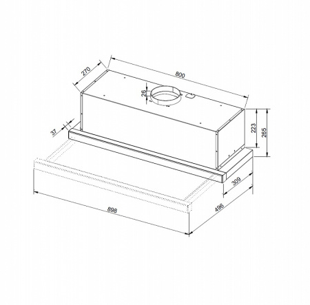 Вытяжка Korting KHP 9975 GN