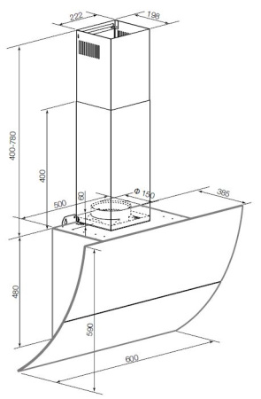 Вытяжка Graude DH 60.3 WE