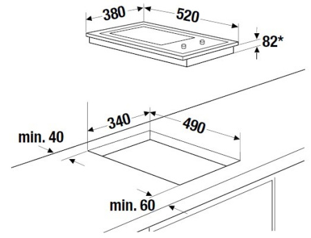 Варочная панель - теппан Combi Kuppersbusch VKET 3800.0 SR